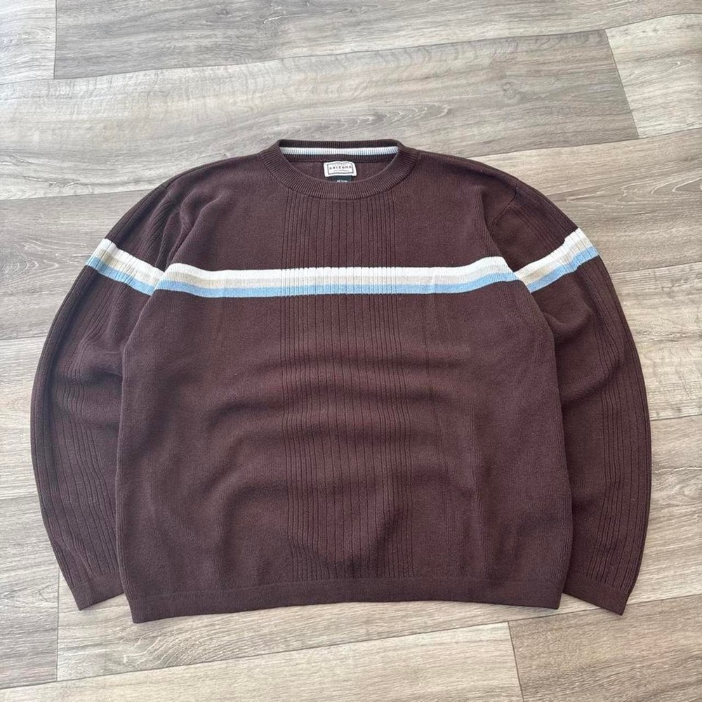 Brown striped sweater